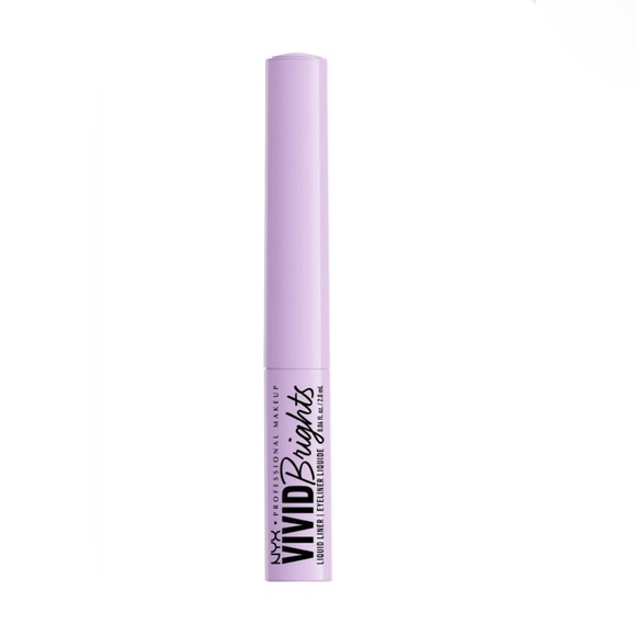 (2)-NYX PROFESSIONAL MAKEUP Vivid Brights Liquid Eyeliner Liner - 07 LILAC LINK - Picture 3 of 10